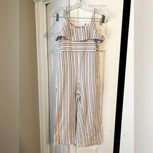 Roxy romper jumpsuit black white coral size 10 girls